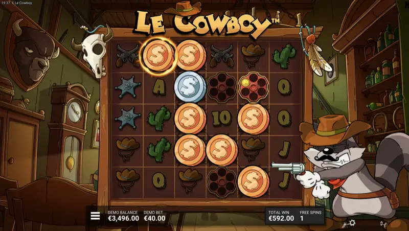 Le Cowboy episk vinst med stora vinstmöjligheter via Mastercard-insättning