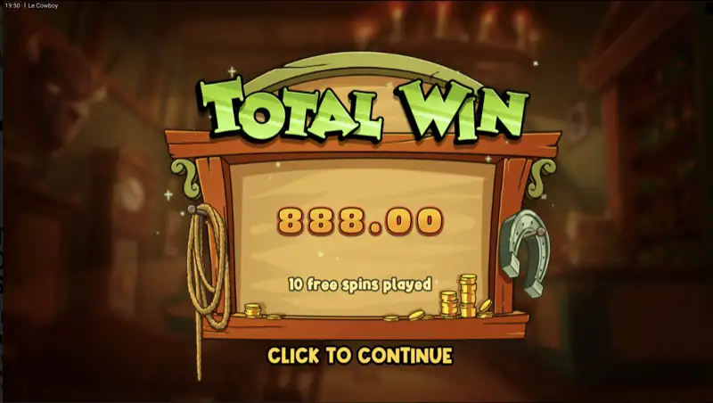 Le Cowboy Trail of Trickery bonusbana med stegvisa belöningar